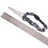 Mosquetón multifunción para exteriores cinco en uno con gancho rápido, cuchillo, sierra, destornillador cruzado y mosquetón para cuchillo.