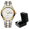 Reloj de Moda Completamente Automático Reloj de Pulsera para Hombre Aleación Resistente al Agua Doble Calendario Reloj Venta al por Mayor de Fábrica Reloj de Cuarzo