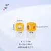 Puzuojiu Dourado Areia Não Desbota Acessórios DIY Incrustados com Zircônia Contas Espaçadoras Contas Rodinha Brilhantes Acessórios de Contas para Mulheres