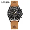 Reloj de cuarzo para hombre marca Longbo, disponible para dropshipping, diseño simple y casual, adecuado para parejas, resistente al agua, reloj para hombre