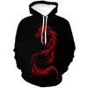 Roupa Masculina Outono e Inverno Jogo Mito Negro: Wukong Series Peripheral 3D Digital Printing Masculino com capuz