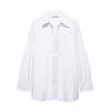 Estilo Europeo y Americano Amazon Aliexpress Tendencia de Moda Popular Versátil Estilo Urbano Camisa con Cordones Delanteros