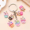Paquete Mixto de 12 Piezas de 25x15 mm Juguete de Comida Artificial Colgantes de Pastel Batido de Leche de Resina Accesorios para Joyería de Collar Pulsera Hechos a Mano