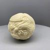 Adorno de Mano de Bola de Dragón y Fénix de Fruta Marfil, Bola de Salud Auspiciosa de Dragón y Fénix, Bola Auspiciosa de Elefante Pixiu, Bola Sólida Portátil para Jugar