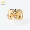 Moissanita de Color Piedra Preciosa Wuzhou Corte Radiante Irregular 1-3 Quilates Pasó la Prueba del Bolígrafo Detector de Diamantes Juego en 18K