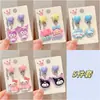 Pendientes de clip para orejas Sanrio para niños, sin agujero, sin oído, para niña, joyería Kulomi, nuevo y lindo anillo de princesa para bebé