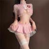 Lingerie Sexy Man Yu, Uniforme de Enfermeira Sensual Puro Desejo Feminino, Role-Playing Sedutor, Recortes, Comprimento no Quadril, Tentação Sem Remoção