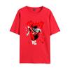 Leyenda de estilo espada Berserk, talla europea, comercio exterior, impresión transfronteriza, popular, talla grande, delgada, pareja, estudiante, cuello redondo, manga corta