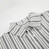 Camisa de Manga Larga a Rayas Verticales y Bloques de Color de Algodón y Lino Estilo Retro Japonés para Hombres y Mujeres Marca de Tendencia High Street Silueta Versátil Camisa Chaqueta