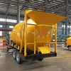 Mezcladora de Asfalto de Doble Tambor de 3 Metros Cúbicos, Mezcladora de Asfalto Montada en Vehículo, Máquina para Reparación y Mezclado de Pavimento con Material Reciclado