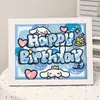 Pintura de Diamantes para Niños al por Mayor Pintura de Pegar Pegatinas de Diamantes con Marco de Fotos Paquete de Materiales Hechos a Mano DIY Mampostería Completa de Diamantes de Dibujos Animados