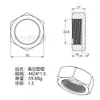 Tapa de tubo de alta presión de acero inoxidable 304, tapa de tapón hexagonal exterior, tapa ciega de rosca fina, tapa de sellado de rosca interior
