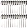 Juego de Cubiertos de 12 Piezas (Cuchillo, Tenedor y Cuchara), Juego de Cucharas de Acero Inoxidable de 24 Piezas, Cucharas de Mesa Pulidas, Transfronterizo, Impuestos Incluidos, Personalizable