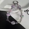 Ins luz de lujo flor gota de agua cuentas cordón de teléfono diy cadena corta de muñeca alta cadena colgante exquisita de nicho
