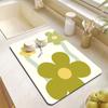 Posavasos de Cocina Almohadilla Absorbente Pad de Barro Diatómico Drenante Manteles Individuales para Vajilla Mesa Posavasos de Escritorio para Té