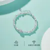 Pulsera de Plata de Ley S925 para Mujer Moda Accesorios de Lujo Ligero Cuentas de Plata Diseño de Nicho de Alta Gama Joyería Hecha a Mano Regalo de San Valentín
