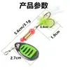 Novo Conjunto de 10 Peças de Iscas Spinner Metálicas Micro-Spinning, Isca de Placa de Ferro para Arremesso de Longa Distância, Conjunto de Iscas Spinner, Equipamento de Pesca