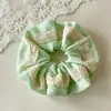 Elástico de cabelo e acessório de cabelo com um estilo de floresta, design floral fresco e delicado, doce e feminino, acabamento em renda durável, alta elasticidade