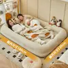 Sofá perezoso para recostarse y dormir, nido perezoso de dormitorio, sofá pequeño individual de alquiler, cama doble grande para humano y perro