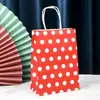 Bolsas de Tote de Papel Kraft con Logo Personalizado, Bolsas Coloridas para Llevar para Café y Té de Leche, Bolsas Gruesas de Regalo para Catering