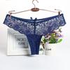Moda plus size Oco Lace Tentação Virilha de Algodão Respirável Roupa Interior Feminina Europeia e Americana Sexy Cintura Baixa G-string Mulheres
