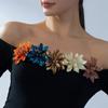 Broche de Flor de Acrílico de Moda Transfronteriza, Elegante y Estilizado Broche de Borla de Gama Alta, Joyería de Diseño Exquisito al por Mayor