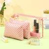 Bolsa Cosmética Impermeável Transparente de PVC Conjunto de Três Peças Viagem Portátil Bolsa de Armazenamento para Lavagem Bolsa Clutch Multiuso