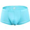 Ropa interior para hombre de comercio exterior estándar, bóxers U convexos, seda de hielo fina, ajustados, de tiro bajo, color liso, talla grande, bóxers transpirables al por mayor