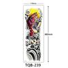 Tatuaje transfronterizo de brazo completo, tatuaje de brazo completo con imagen grande, tatuaje de flor grande en el brazo
