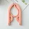 Percha plegable para viaje, percha de plástico portátil para secar, adecuada para viajes de negocios y viajes, percha plegable para dormitorios estudiantiles