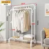 Estante de Secado de Ropa de Piso Multifuncional Simple para el Hogar, Barra de Secado de Ropa Tipo Ensamblaje, Estante de Almacenamiento de Ropa, Perchero, Estante de Almacenamiento