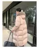 Chaqueta de plumón para mujer Pinghu, nuevo modelo de invierno, 90% plumón de pato blanco, cuello de piel de zorro, abrigo engrosado y extendido hasta la rodilla, venta al por mayor