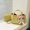 Bolso Vintage de Nicho para Mujer, Nuevo Modelo 2026, Bolso Cubo Simple con Patrón de Lichi, Bolso Cruzado Versátil de Moda
