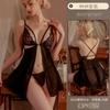 Lencería sexy Yiyuo, camisón de malla con perspectiva de tentación de encaje sexy, tirantes sexys, uniforme hueco, venta al por mayor 8648
