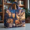 2026 Nuevo Llegada Serie Animales Estampado Digital Moderno Popular Bolso de Mano Bolso Tote de Hombro Único Acolchado