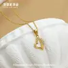 Accesorios de Colgante de Collar de Amor en Forma de Corazón de Acero de Titanio para Mujer, Apilable, Estilo de Alta Gama Otoño e Invierno, Cadena para Clavícula de Acero Inoxidable Incrustada con Circonita