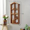 Estilo Europeu Retrô Estilo Americano Madeira Loja Parede Grade de Armazenamento Parede Pendurado Rack de Armazenamento Parede Pendurado Decorações Decorações de Parede