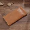 Bolsa para Óculos de Couro Vegetal, Estojo de Couro para Óculos de Leitura para Miopia, Capa Protetora Portátil, Bolsa para Olhos Feminina, Fechamento Automático