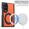Funda para teléfono con carga inalámbrica adecuada para Samsung Z Fold8, protección de 360 grados, hebilla de anillo giratorio, funda con soporte de marco medio magnético