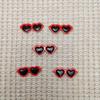 Accesorios de Joyería DIY Corazón Accesorios de Ojos de Muñeca West Highland Ojos de Elfo de Felpa Accesorios Colgantes de Bola de Pelo