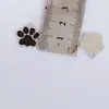 Acessórios para Joias DIY Esmalte Colorido com Glitter Estampa de Patinha de Cachorro Patinha de Gato Pingente Chaveiro Pet Cachorro Brinco Charme