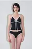 Estilo Vacacional Sexy Sin Espalda Sencillo Chaleco Traje de Baño Dividido Fuente Termal Deseo Puro 2026 Nuevo Verano Traje de Baño Triángulo para Mujeres