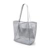 Suministro Transfronterizo Malla Transpirable Juguete Traje de Baño Bolsa de Almacenamiento para Artículos Varios Bolsa de Playa Multifuncional de Hombro para Compras Grande