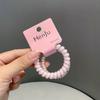 Anillo para el cabello de línea telefónica de color, diadema sin marcas de celebridad de internet coreana de alta elasticidad duradera, cuerda para el cabello, accesorios para el cabello, banda de goma de color caramelo