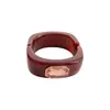Pulseiras Quadradas Europeias e Americanas Transfronteiriças Cravejadas de Diamantes, Luxo Leve, Alto Padrão, Pulseiras Simples e Modernas, Joias de Design Exclusivo para Atacado