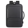 Mochila dupla para negócios atacadistas transfronteiriços, bolsa para laptop expansível, multifuncional, carregamento USB, para o dia a dia, grande capacidade