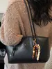 Bolso Grande de Estilo Occidental para Mujer 2025 Otoño Nuevo Retro Bolso de Hombro/Axila para Viajes Diarios Bolso Tote de Cuero Suave