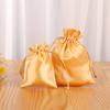 Bolsa Pequena de Cetim Seda Imitada Bolsa de Cetim para Presente Bolsa de Cordão para Armazenamento de Peruca de Seda Bolsa de Cetim para Joias Pronta para Venda