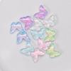 Arte de Uñas 9*10 Mariposa de Cristal Fondo Plano Diamante Tridimensional Color Moca Transparente Aurora Color Mixto Diamante de Forma Especial Decoración de Uñas