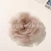 Malla elegante y etérea de estilo japonés con bordes quemados, accesorios de camelia para ropa DIY, accesorios para el cabello, decoraciones para zapatos y accesorios para corsage